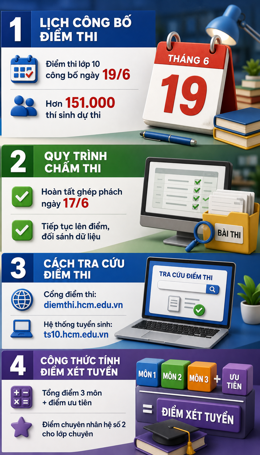 Hoàn tất ghép phách, TP.HCM chính thức chốt lịch công bố điểm thi lớp 10 - ảnh 1
