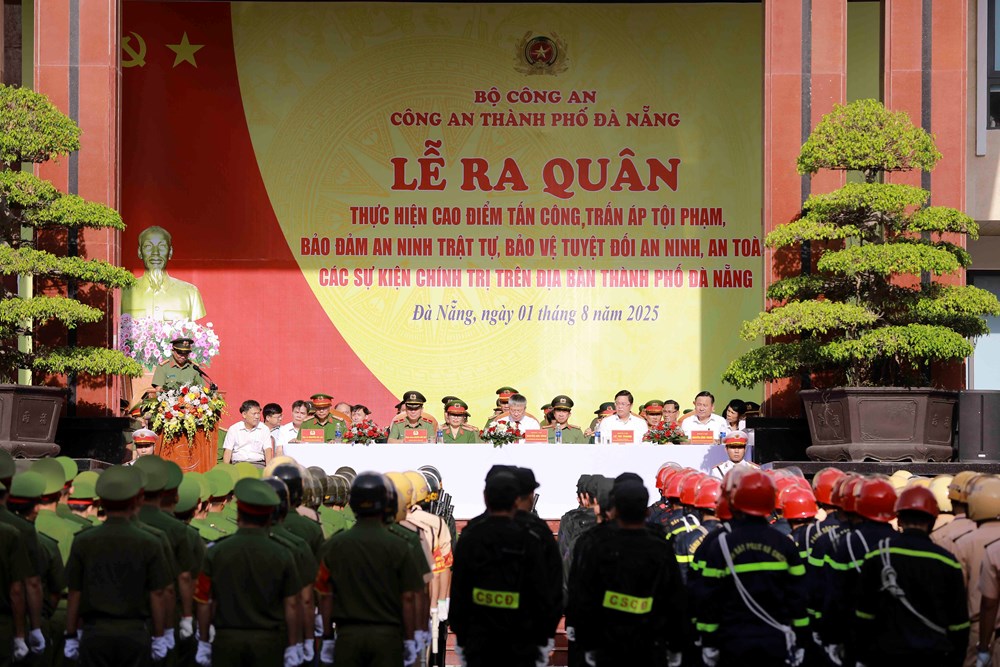 Đà Nẵng ra quân cao điểm trấn áp tội phạm, bảo vệ an ninh dịp lễ lớn - ảnh 1