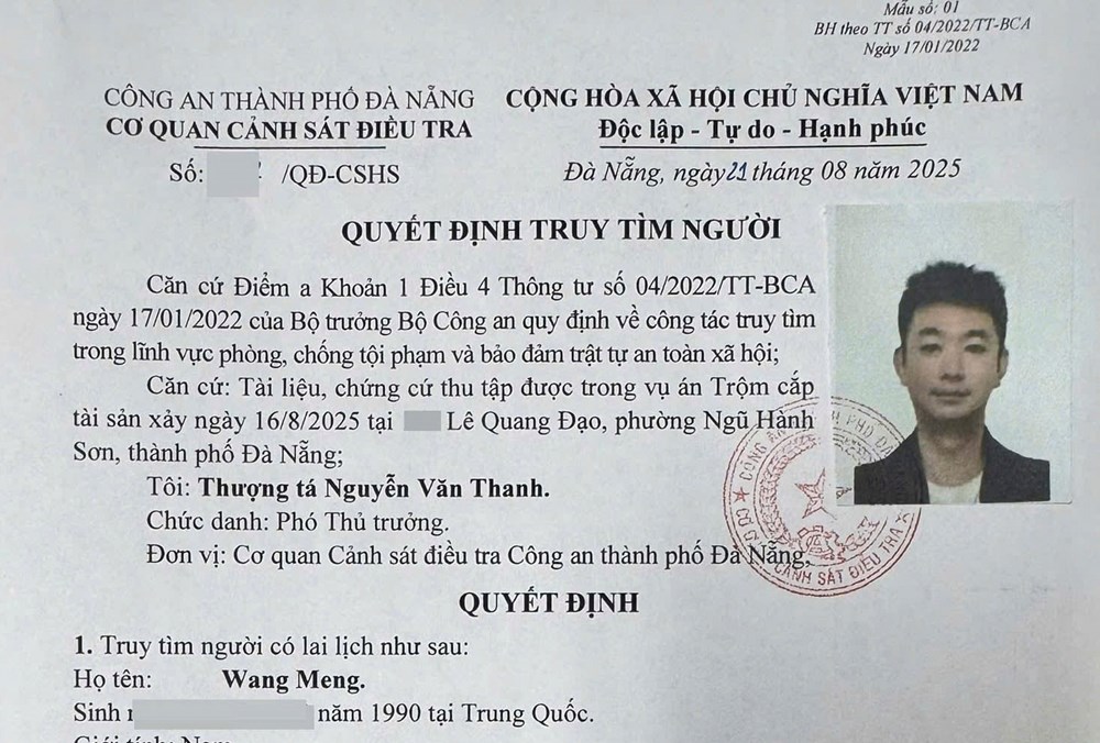 Truy tìm đối tượng người Trung Quốc liên quan vụ trộm khoảng 600 triệu đồng - ảnh 2