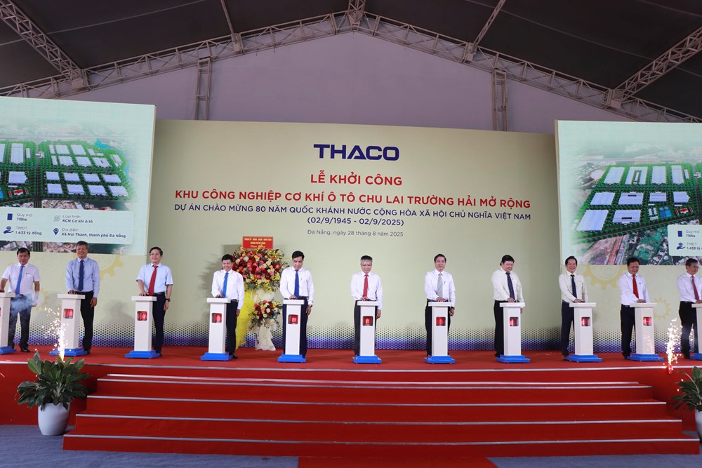 Khởi công dự án KCN Cơ khí Ô tô Chu Lai Trường Hải mở rộng, tổng mức đầu tư gần 8.000 tỉ đồng - ảnh 1
