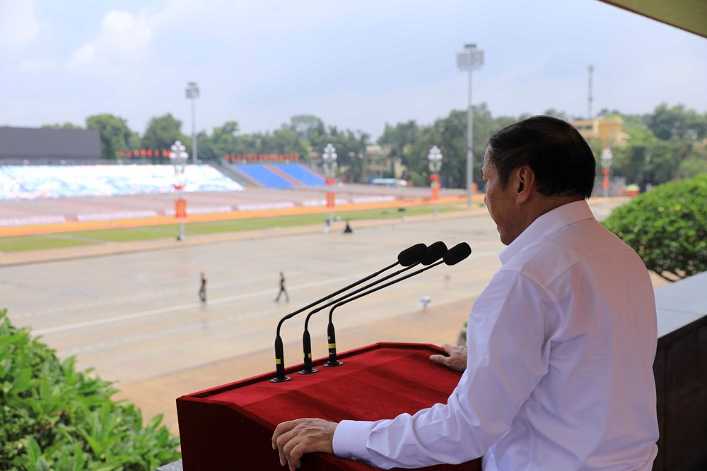 Bộ trưởng Nguyễn Văn Hùng kiểm tra, nghiệm thu hệ thống âm thanh phục vụ Lễ kỷ niệm, diễu binh, diễu hành 80 năm Quốc khánh - ảnh 3