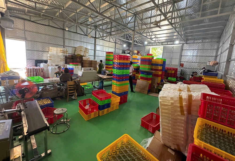 Triệt phá đường dây sản xuất, tiêu thụ gần 38.000 hũ nước yến chưng giả - ảnh 1