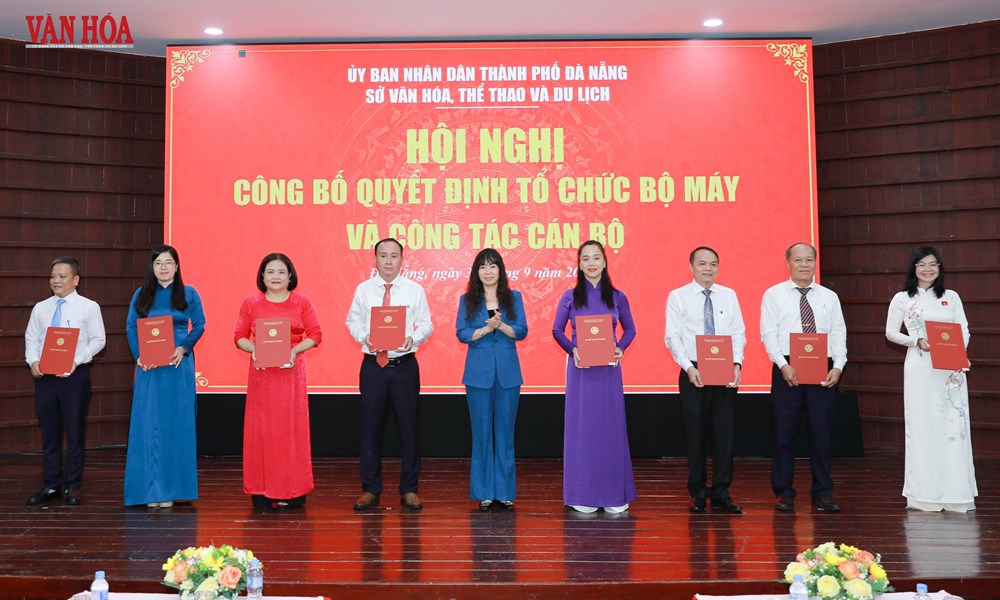 Sở VHTTDL TP Đà Nẵng công bố loạt nhân sự và thành lập 8 đơn vị trực thuộc - ảnh 1