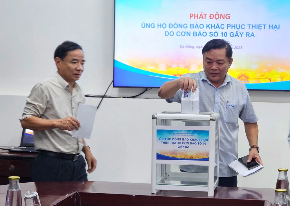 Ngành VHTTDL Đà Nẵng phát động quyên góp ủng hộ đồng bào khắc phục hậu quả bão số 10 - ảnh 1