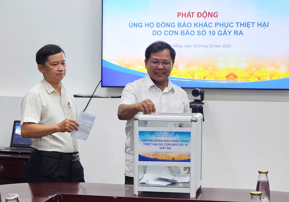 Ngành VHTTDL Đà Nẵng phát động quyên góp ủng hộ đồng bào khắc phục hậu quả bão số 10 - ảnh 2