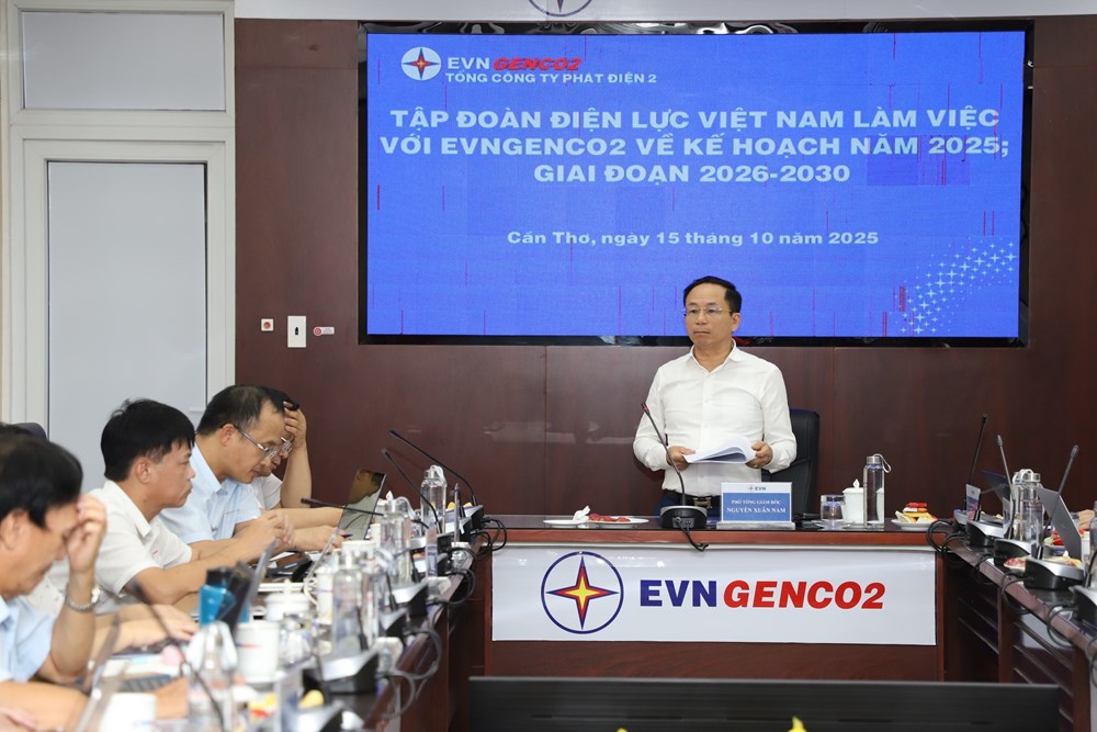 EVN làm việc với EVNGENCO2 về kế hoạch sản xuất kinh doanh - ảnh 2