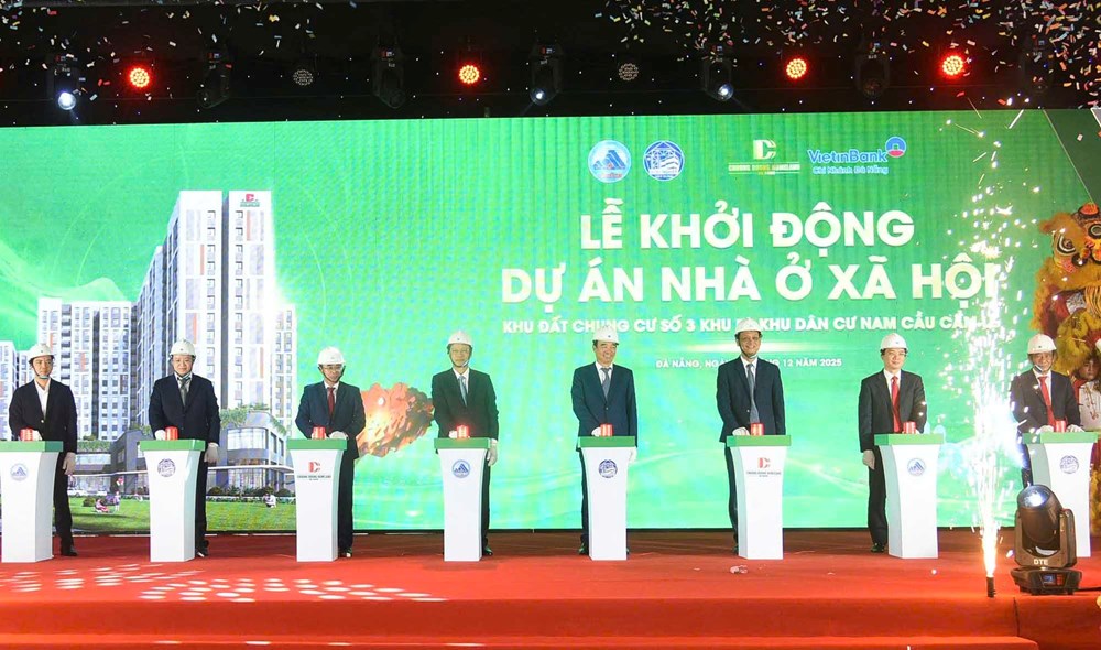 Đà Nẵng khởi công 2 dự án nhà ở xã hội với gần 2.000 căn hộ - ảnh 1