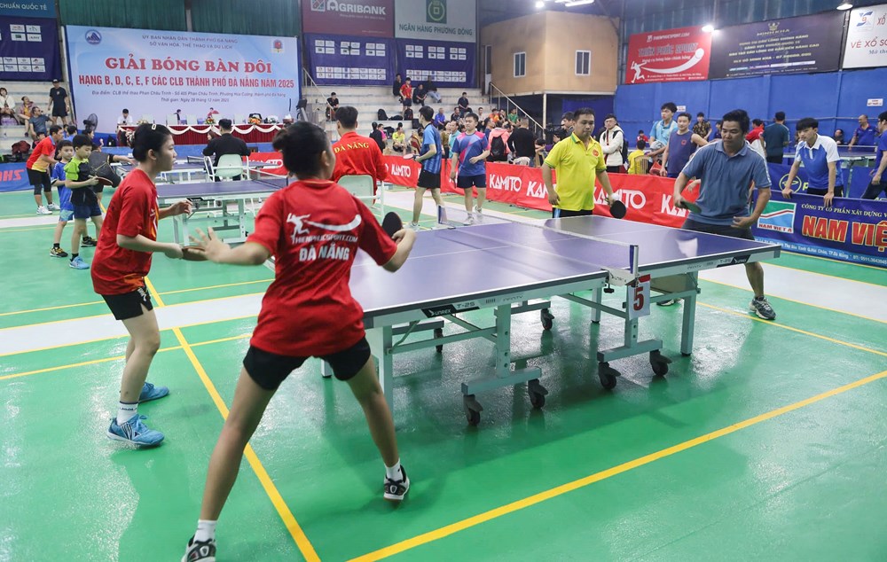Hơn 100 VĐV tranh tài tại Giải bóng bàn đồng đội đôi các CLB Đà Nẵng năm 2025 - ảnh 3