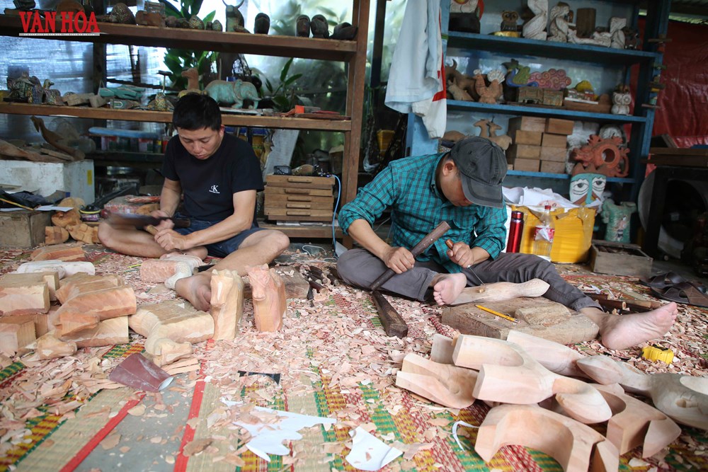 Độc đáo linh vật ngựa gỗ ở làng Củi Lũ  - ảnh 4