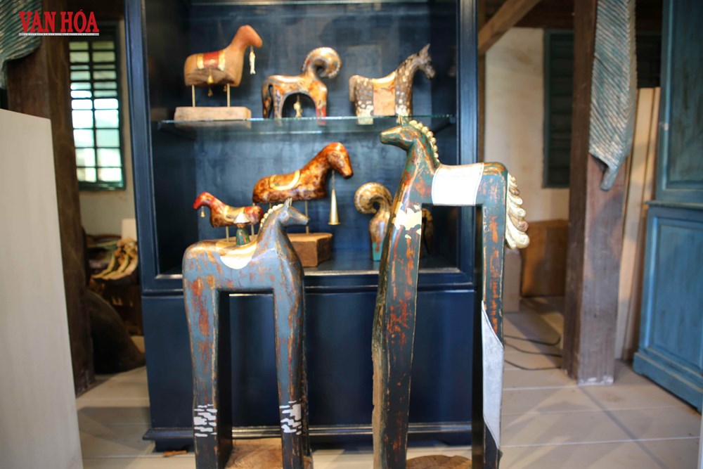 Độc đáo linh vật ngựa gỗ ở làng Củi Lũ  - ảnh 10