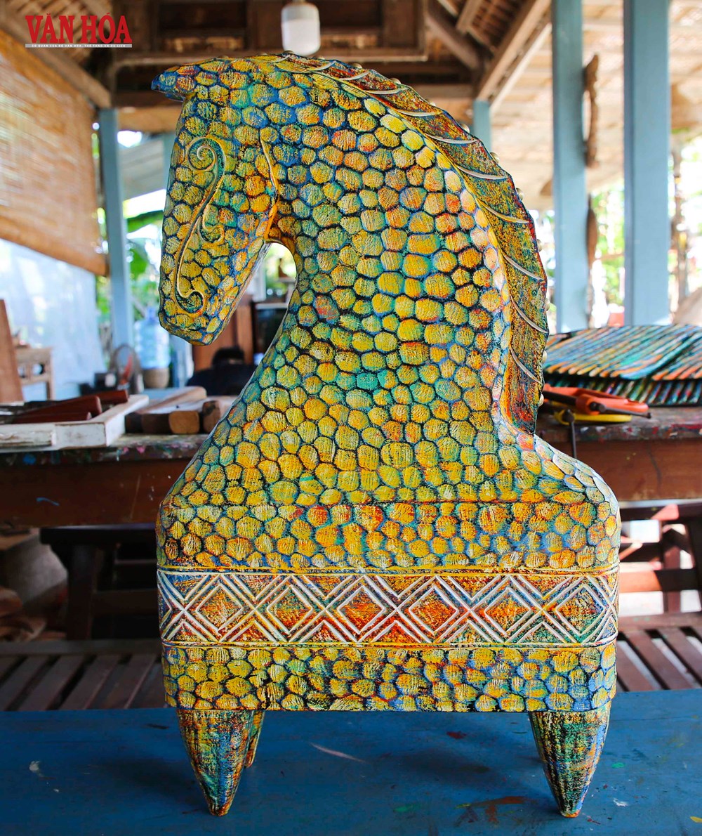 Độc đáo linh vật ngựa gỗ ở làng Củi Lũ  - ảnh 7