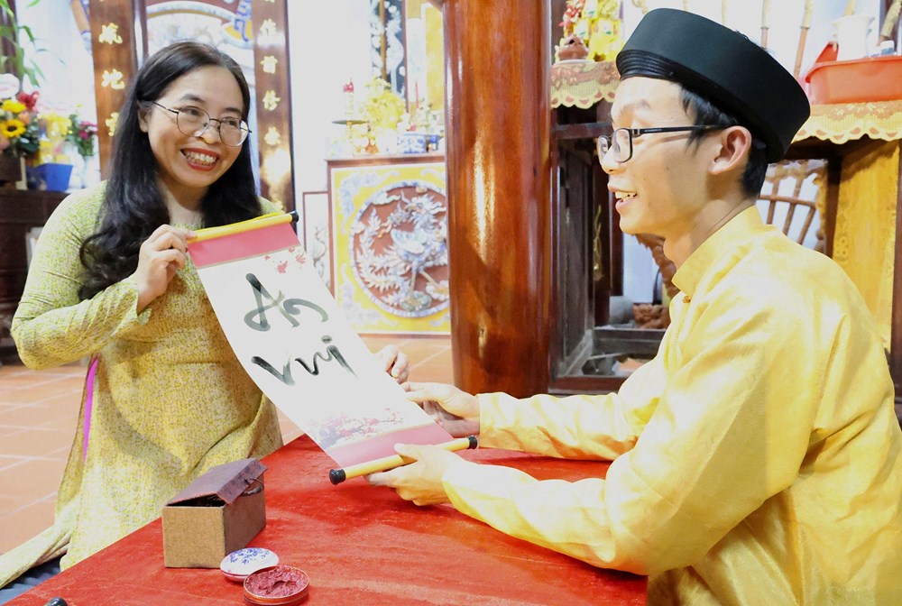 Đặc sắc đêm thơ Nguyên tiêu tại đình làng Nại Nam - ảnh 3