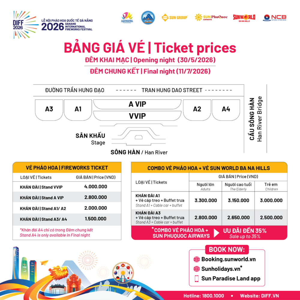 DIFF 2026: Lộ diện lịch thi đấu và giá vé các đêm pháo hoa - ảnh 3