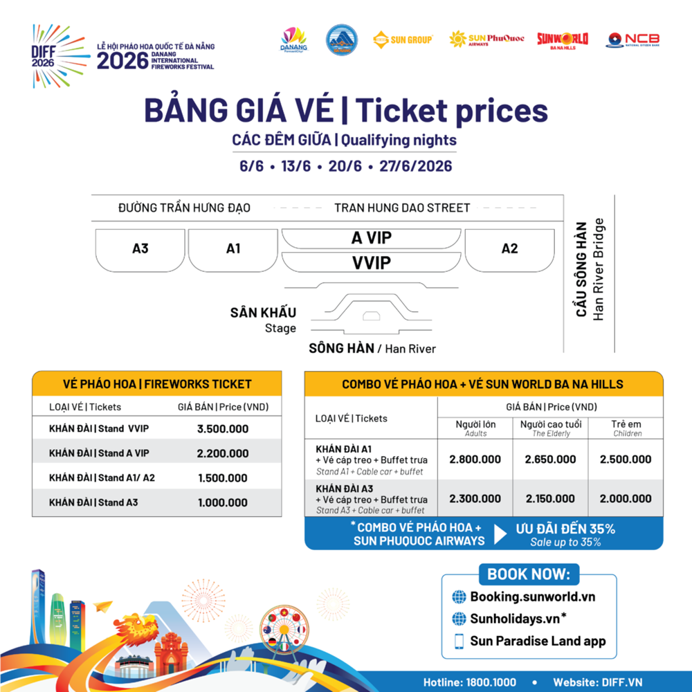 DIFF 2026: Lộ diện lịch thi đấu và giá vé các đêm pháo hoa - ảnh 4