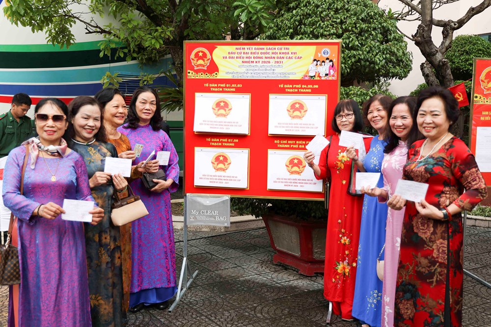 Cử tri Đà Nẵng phấn khởi đi bầu cử đại biểu Quốc hội và HĐND các cấp - ảnh 5