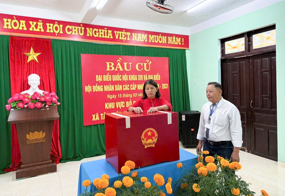 Cử tri Đà Nẵng phấn khởi đi bầu cử đại biểu Quốc hội và HĐND các cấp - ảnh 15