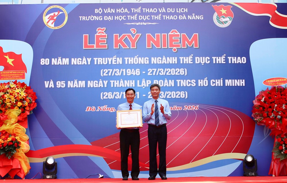 Trường Đại học Thể dục Thể thao Đà Nẵng kỷ niệm 80 năm Ngày truyền thống ngành TDTT - ảnh 6