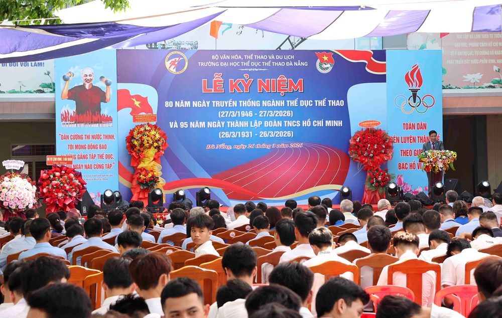 Trường Đại học Thể dục Thể thao Đà Nẵng kỷ niệm 80 năm Ngày truyền thống ngành TDTT - ảnh 1