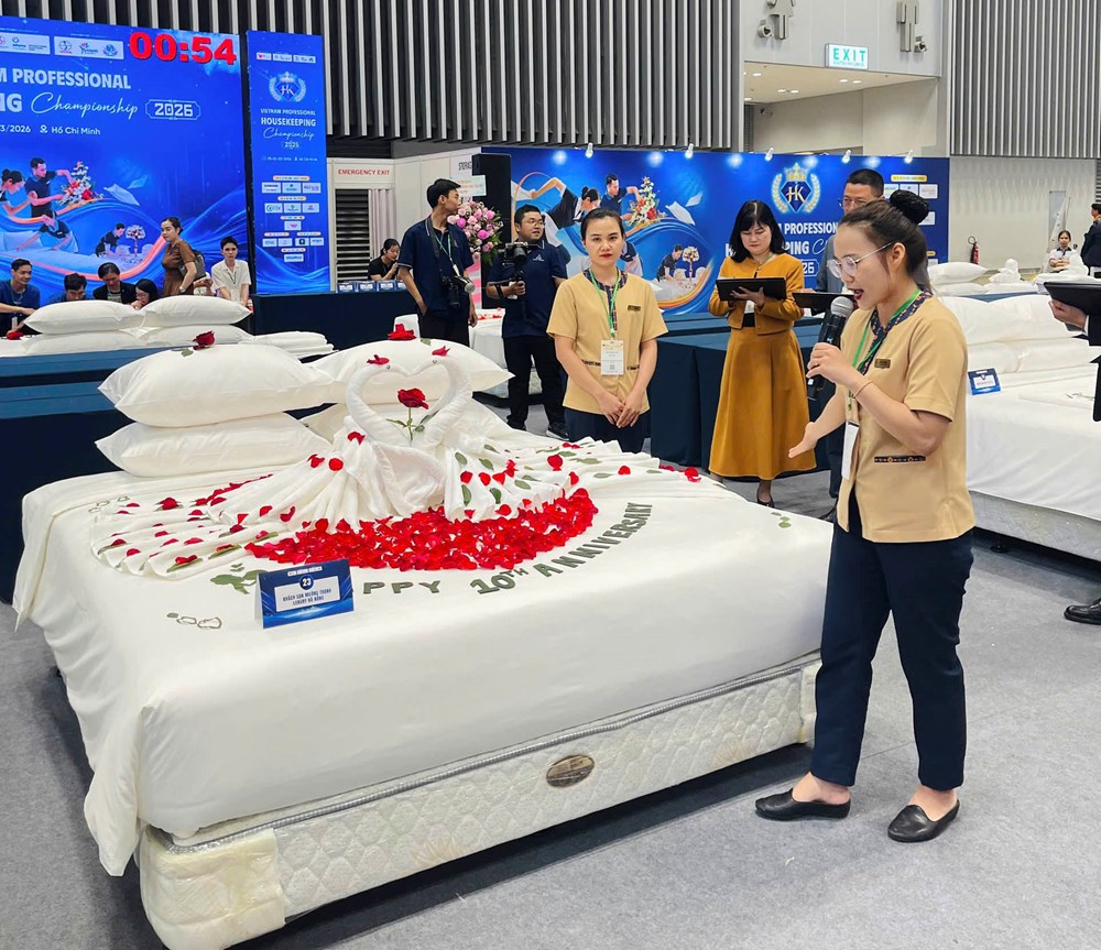 Đà Nẵng giành nhiều giải cao tại Hội thi nghiệp vụ buồng khách sạn 2026 - ảnh 2