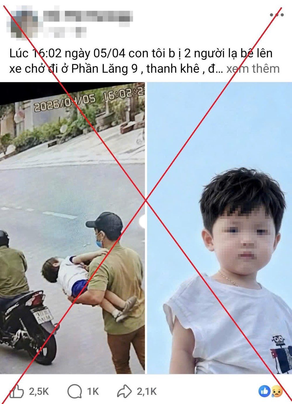 Bác tin đồn “bắt cóc trẻ em” lan truyền trên mạng xã hội - ảnh 1