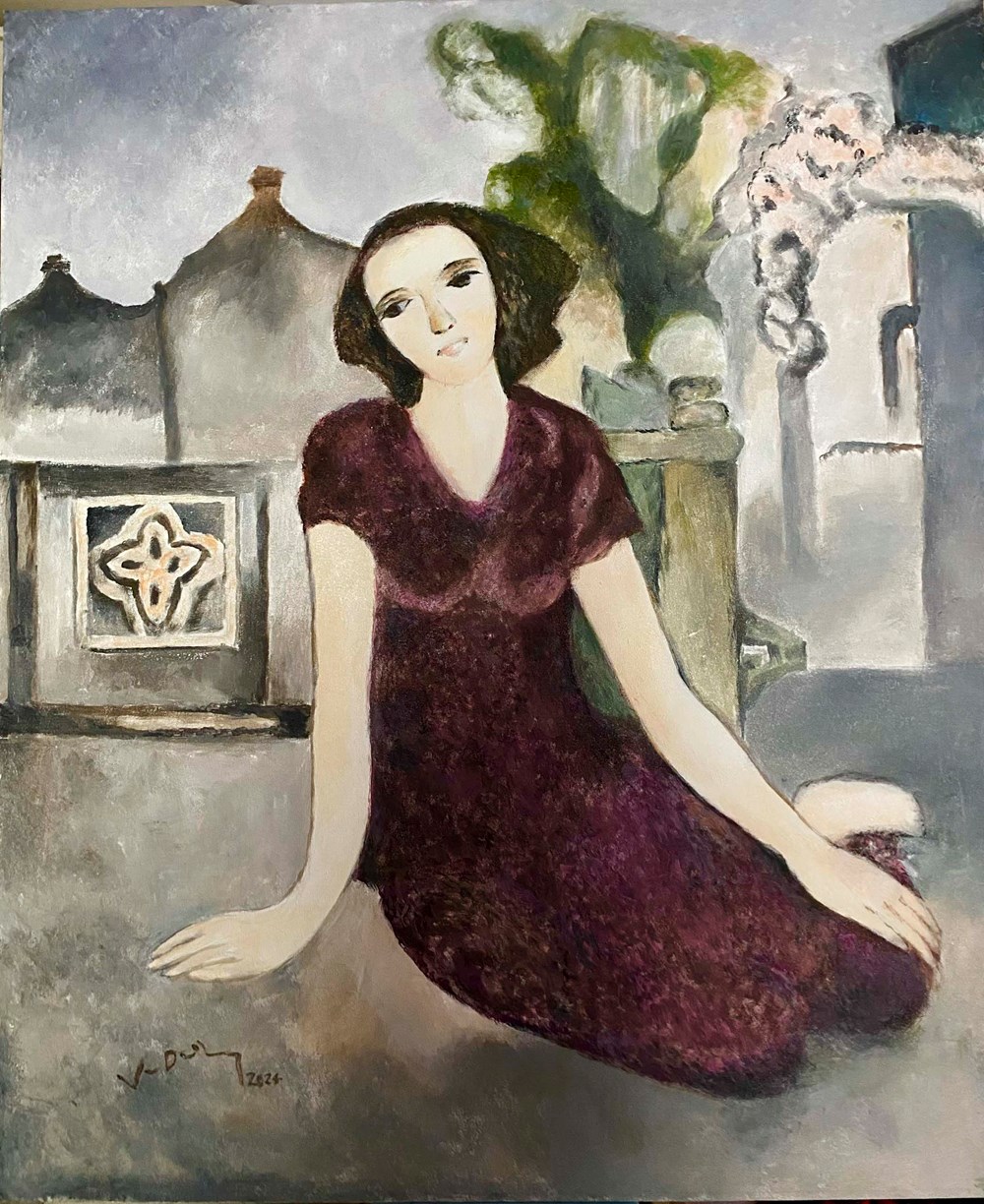 Họa sĩ Đà Nẵng hội tụ trong triển lãm “Sắc màu đất Quảng” - ảnh 4