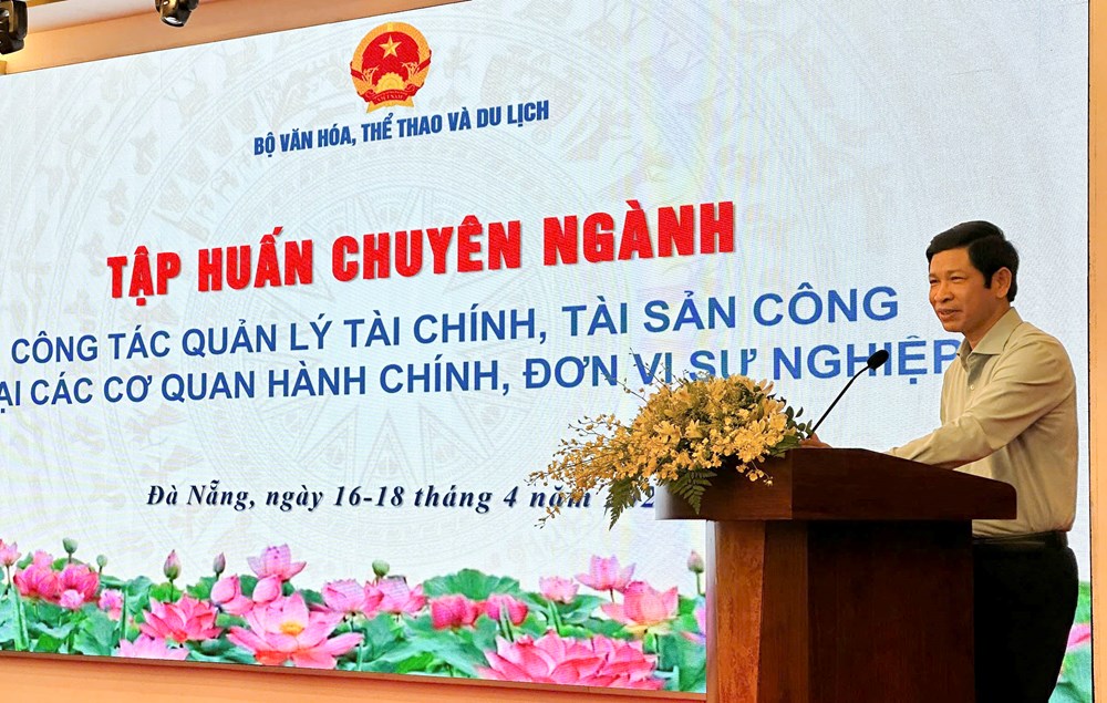 Tập huấn chuyên ngành “Công tác quản lý tài chính, tài sản công tại các cơ quan hành chính, đơn vị thuộc Bộ VHTTDL” - ảnh 1