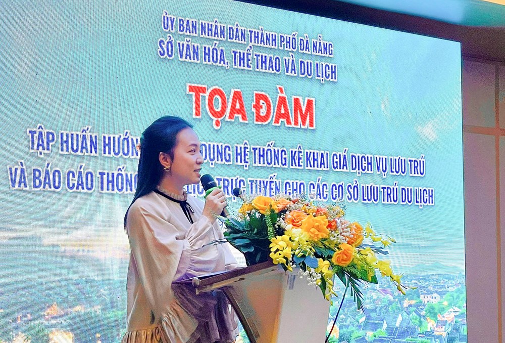 Đà Nẵng: Tập huấn kê khai giá và báo cáo thống kê du lịch trực tuyến cho cơ sở lưu trú - ảnh 2