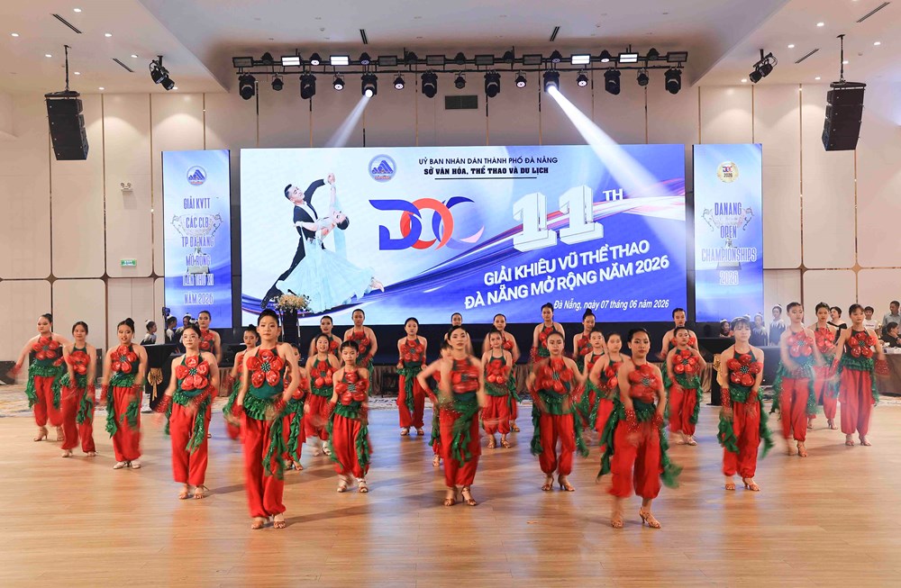 Hơn 1.300 VĐV tranh tài tại Giải Khiêu vũ thể thao các CLB TP. Đà Nẵng mở rộng 2026 - ảnh 3