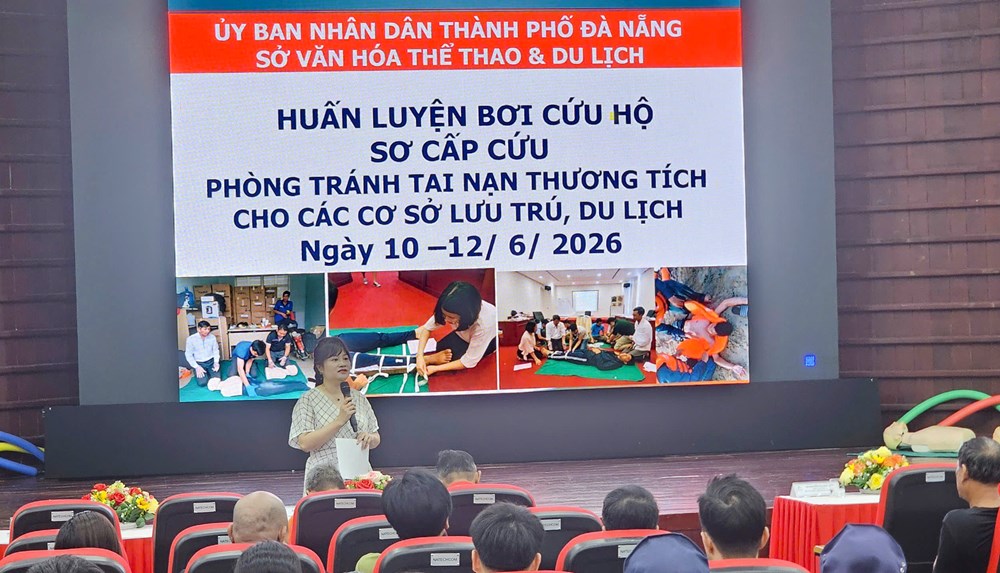 Tập huấn kỹ năng sơ cấp cứu, cứu hộ và hỗ trợ du khách cho lực lượng phục vụ du lịch - ảnh 3