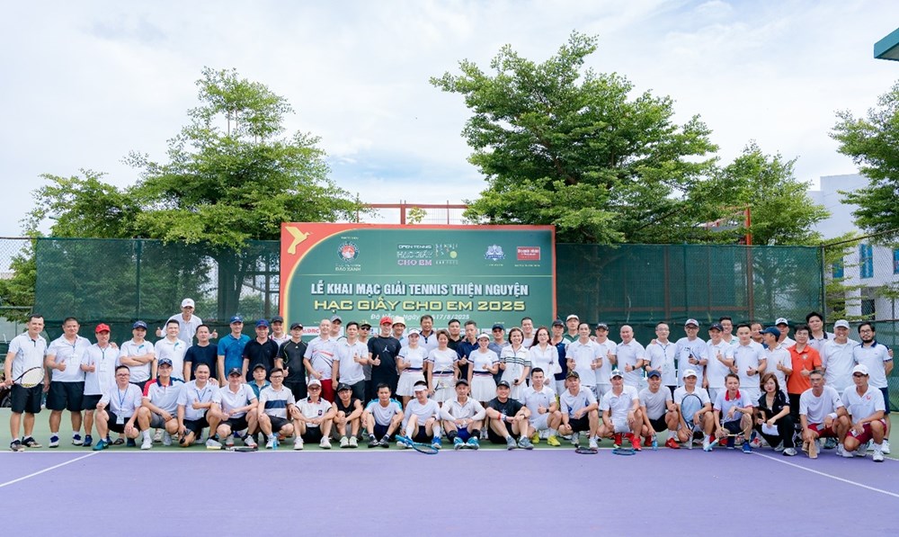 Lan tỏa yêu thương từ giải tennis thiện nguyện “Hạc giấy cho em 2026” - ảnh 1