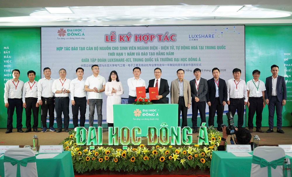 Đại học Đông Á hợp tác Luxshare-ICT đào tạo cán bộ nguồn kỹ thuật tại Trung Quốc - ảnh 1