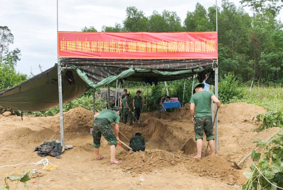 Quy tập 3 hài cốt liệt sĩ nghi thuộc lực lượng đặc công - ảnh 1