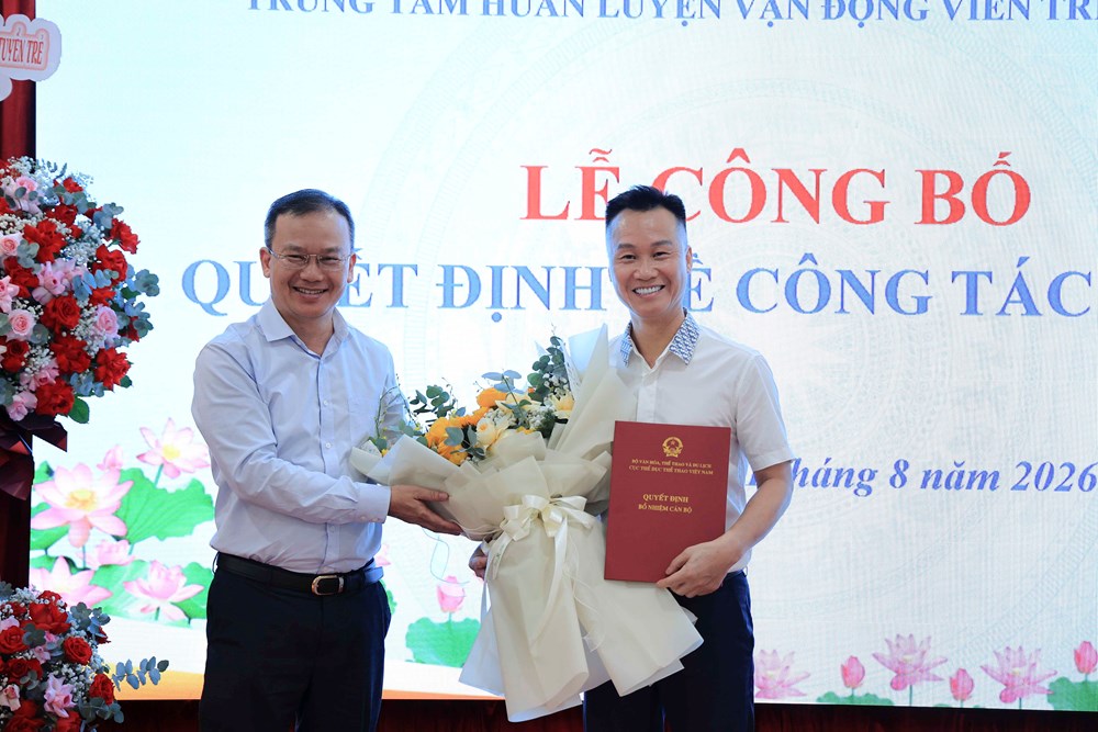 Trung tâm Huấn luyện VĐV trẻ quốc gia có tân Giám đốc - ảnh 2