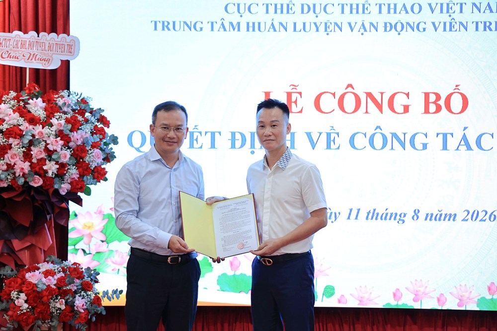 Trung tâm Huấn luyện VĐV trẻ quốc gia có tân Giám đốc - ảnh 1