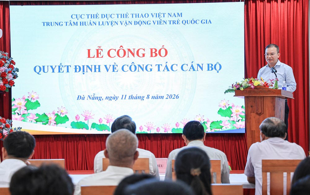 Trung tâm Huấn luyện VĐV trẻ quốc gia có tân Giám đốc - ảnh 3