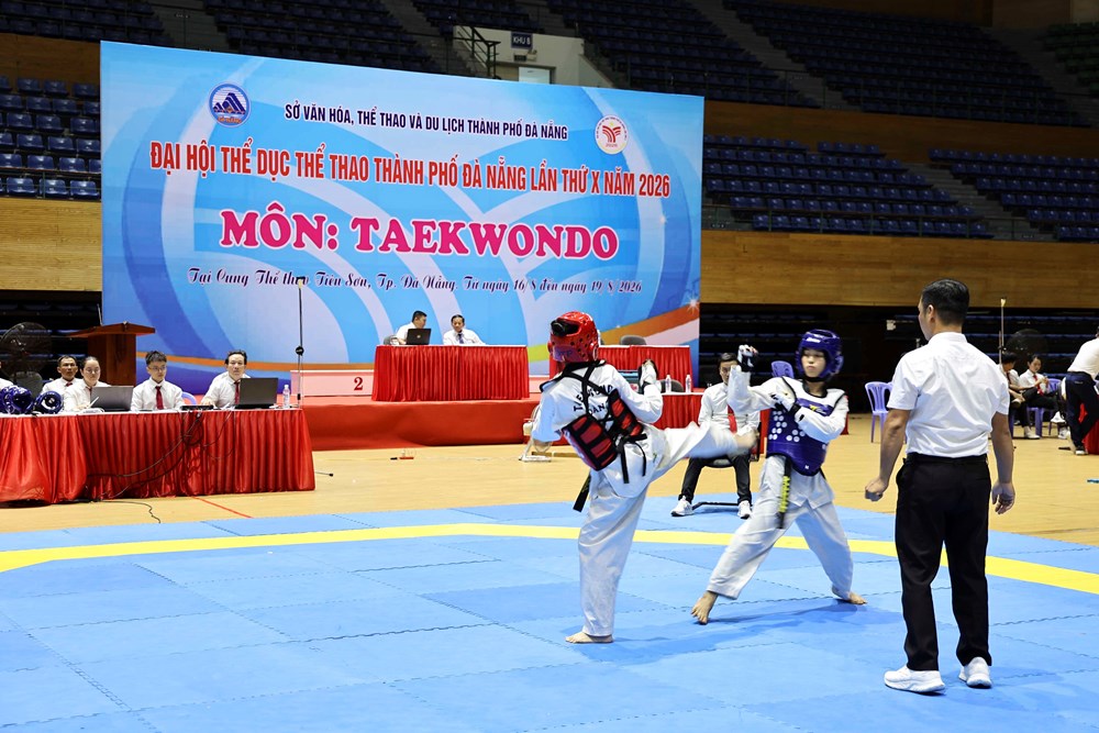 190 VĐV tranh tài tại Giải Taekwondo Đại hội TDTT TP. Đà Nẵng lần thứ X - ảnh 2