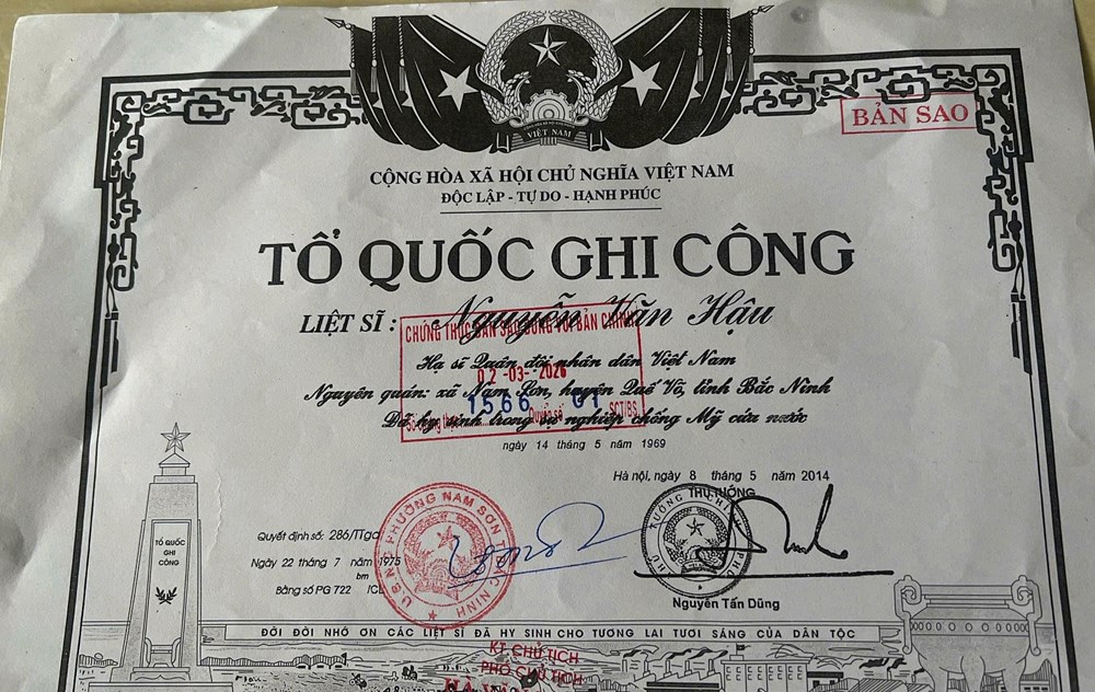 Từ bức ảnh trong phần mộ, hé mở danh tính liệt sĩ - ảnh 5