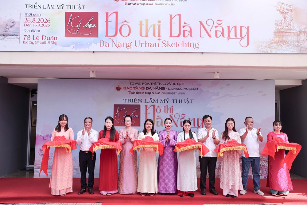 “Ký hoạ đô thị Đà Nẵng”: Cảm nhận nhịp sống qua từng nét vẽ - ảnh 1