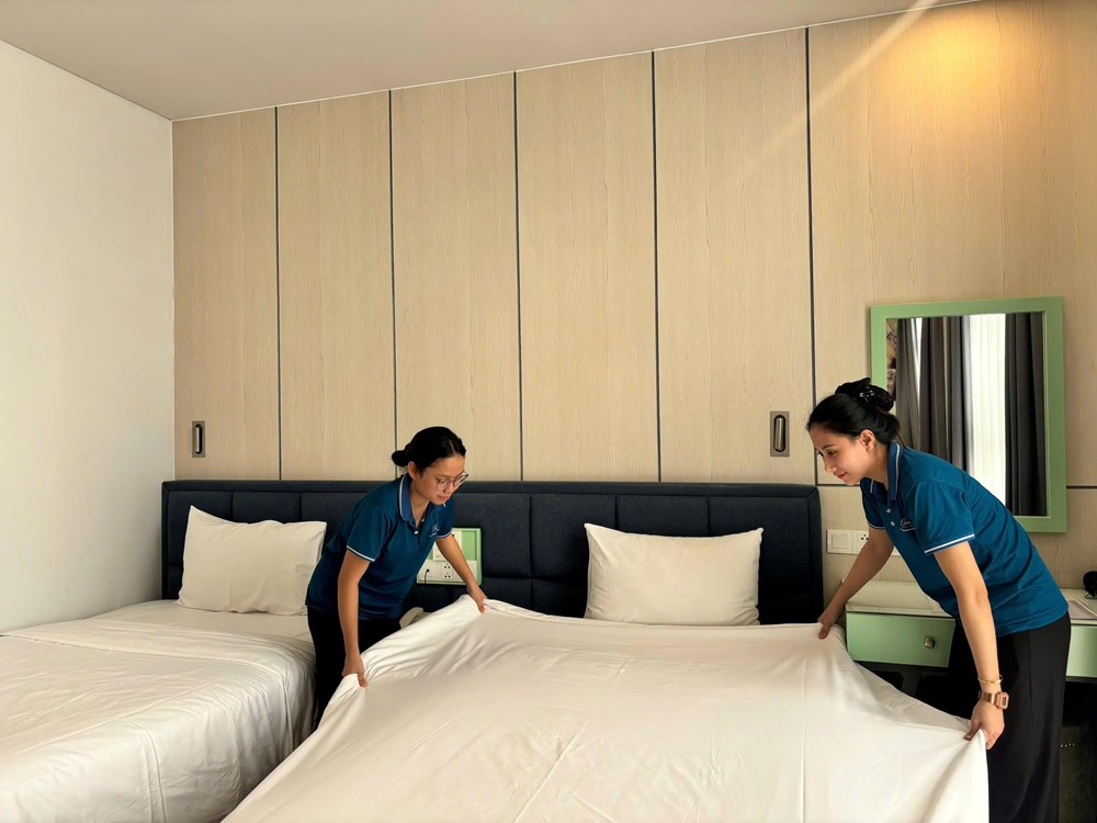 Đà Nẵng bồi dưỡng nghiệp vụ buồng phòng, lễ tân theo tiêu chuẩn VTOS - ảnh 4