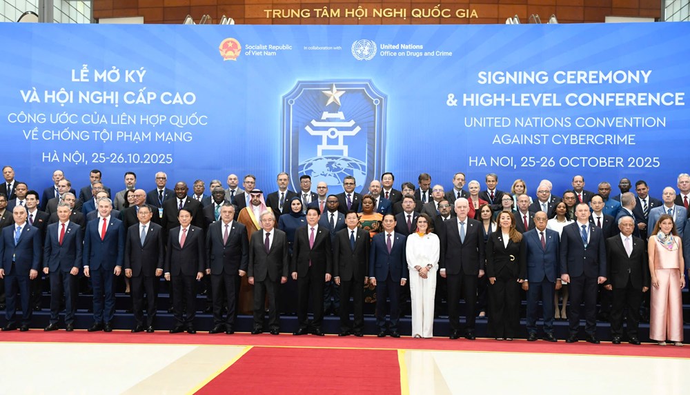 Khai mạc trọng thể Lễ mở ký Công ước của Liên Hợp Quốc về chống tội phạm mạng - ảnh 1