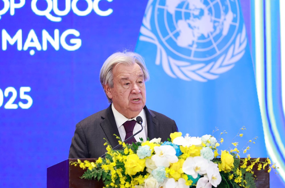 Thủ tướng Phạm Minh Chính và Tổng Thư ký Liên Hợp Quốc António Guterres đồng chủ trì họp báo - ảnh 3