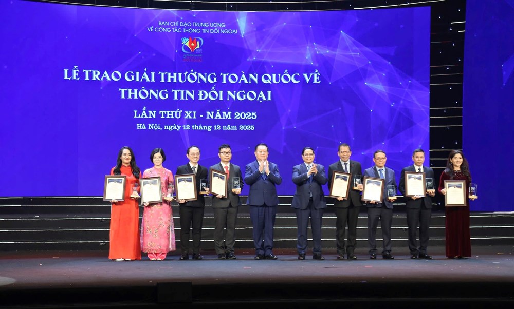 Lễ trao Giải thưởng toàn quốc về thông tin đối ngoại lần thứ XI năm 2025 - ảnh 1