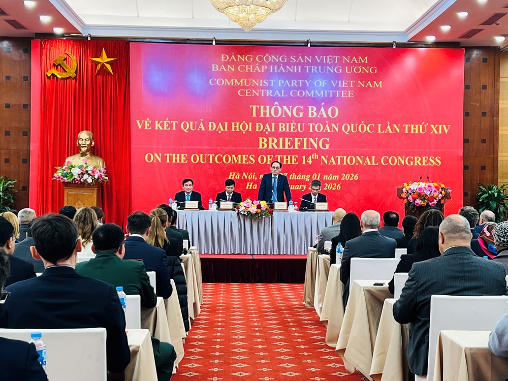 Thông báo về kết quả Đại hội XIV của Đảng tới các cơ quan đại diện nước ngoài và tổ chức quốc tế tại Việt Nam - ảnh 1