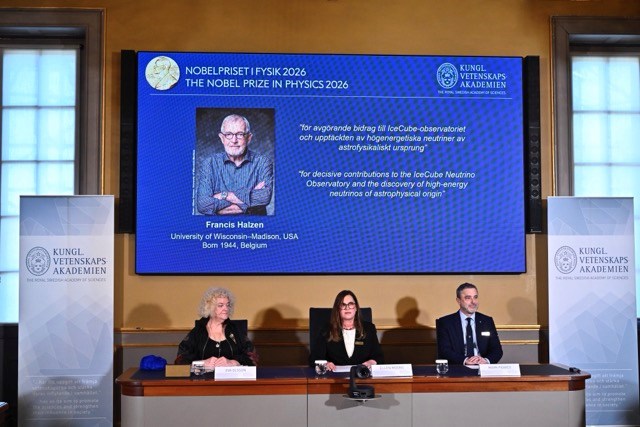 Giải Nobel Vật lý 2026 được gọi tên với phát hiện hạt vũ trụ “ma quái” - ảnh 1