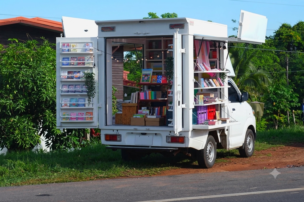 Những chuyến xe sách lưu động đưa văn hóa đọc đến gần hơn với người dân khắp Thái Lan - ảnh 1
