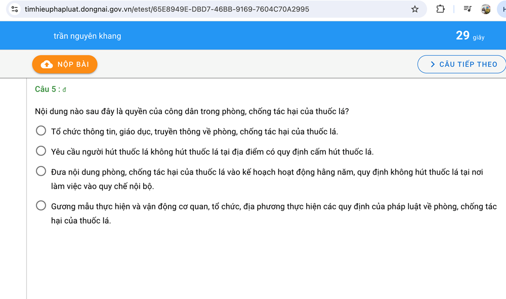 Thi trực tuyến về phòng, chống ma túy và tác hại của thuốc lá cho HSSV và thanh niên - ảnh 1