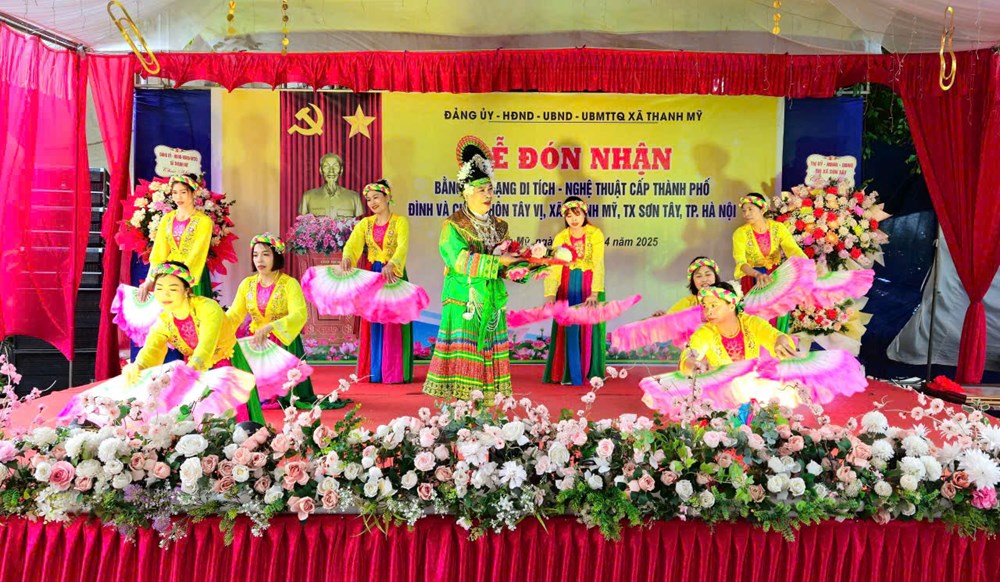 Hà Nội: Đình và chùa Tây Vị đón nhận danh hiệu Di tích lịch sử - nghệ thuật cấp thành phố - ảnh 3