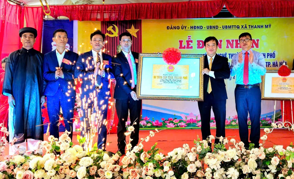 Hà Nội: Đình và chùa Tây Vị đón nhận danh hiệu Di tích lịch sử - nghệ thuật cấp thành phố - ảnh 1