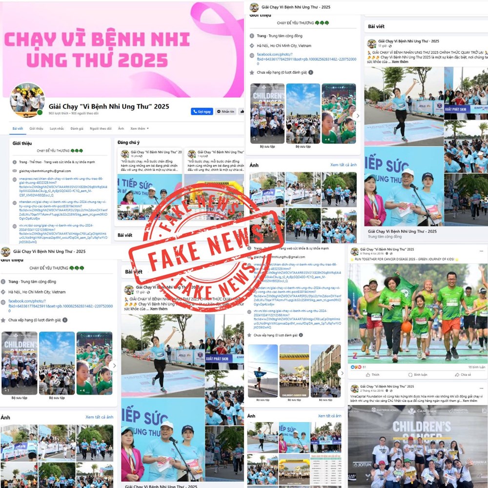 Bệnh viện K thông tin về việc giả mạo fanpage Giải chạy “Vì bệnh nhi ung thư 2025” - ảnh 1