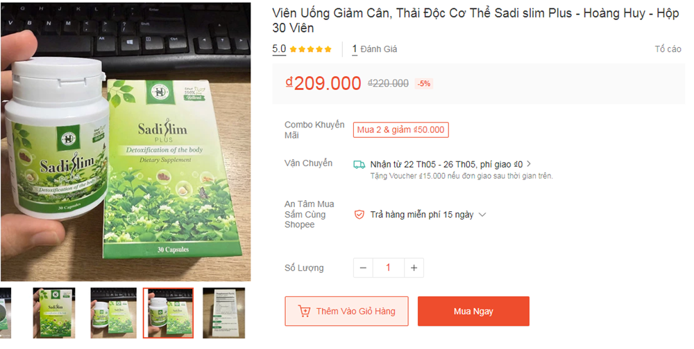 Thu hồi 2 giấy đăng ký công bố thực phẩm bảo vệ sức khỏe giúp giảm cân - ảnh 1